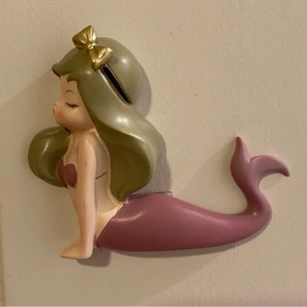 Cute pink wall mermaid